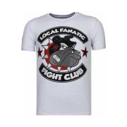 T-shirt Korte Mouw Local Fanatic Fight Club Spike Rhinestone