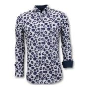 Overhemd Lange Mouw Tony Backer Luxe Aparte Digitale Print