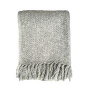 Plaids, deken Malagoon Light grey melee throw