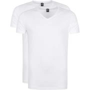 T-shirt Suitable Vitasu T-Shirt V-Hals Wit 2-Pack