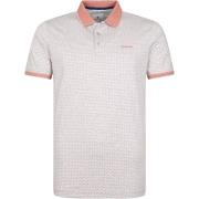 T-shirt State Of Art Polo Print Grijs Rood
