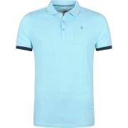 T-shirt Blue Industry Polo M83 Aqua Blauw