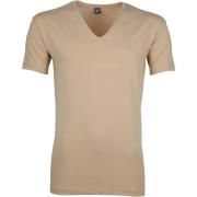 T-shirt Alan Red T-Shirt V-Neck Stretch Beige 2-Pack