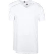 T-shirt Alan Red West-Virginia T-shirt V-Hals Wit (2Pack)