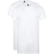 T-shirt Alan Red Derby Extra Lange T-shirts Wit (2Pack)