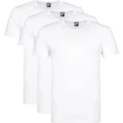T-shirt Alan Red Giftbox Derby O-Hals T-shirts Wit (3Pack)