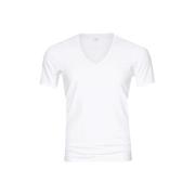 T-shirt Mey Dry Cotton V-hals T-shirt Wit