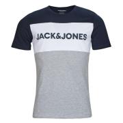 T-shirt Korte Mouw Jack &amp; Jones JJELOGO BLOCKING TEE