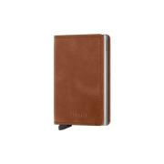 Portemonnee Secrid Slimwallet Vintage - Cognac Silver