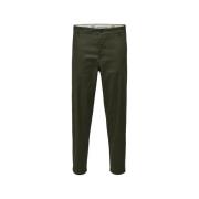 Broek Selected Slim Tape Repton 172 Flex Pants - Forest Night