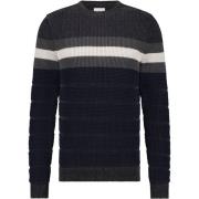 Sweater State Of Art Trui Streep Navy