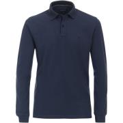 T-shirt Casa Moda Longsleeve Polo Blauw