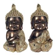 Beeldjes Signes Grimalt Gouden Boeddha'S Set 2U
