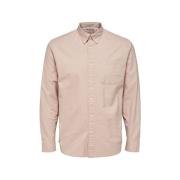 Overhemd Lange Mouw Selected Noos Regrick Oxford Shirt - Shadow Gray