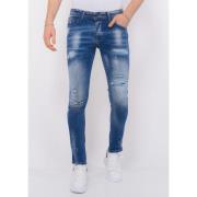 Skinny Jeans Local Fanatic Blue Ripped Stretch Jeans