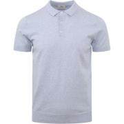 T-shirt Suitable Kobi Knitted Polo Lichtblauw
