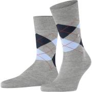 Socks Burlington Manchester Sok Ruit Grijs 3615