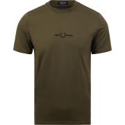 T-shirt Fred Perry T-Shirt M4580 Donkergroen