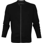 Sweater Casa Moda Vest Zip Zwart