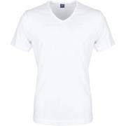 T-shirt Suitable Try Now! T-shirt Wit V-hals Vita