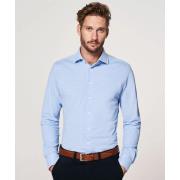 Overhemd Lange Mouw Profuomo Overhemd Knitted Blauw