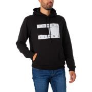 Sweater Tommy Jeans Normale vlagspray-pullover-hoodie