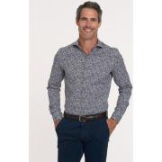 Overhemd Lange Mouw R2 Amsterdam R2 Overhemd Print Bloem Navy