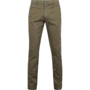 Broek Suitable Chino Plato Olijfgroen