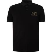 Polo Shirt Korte Mouw EAX Poloshirt met logo op de borst