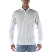 Overhemd Lange Mouw Sl56 Camicia Bianco Azzurro