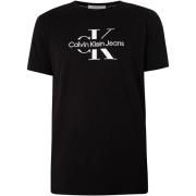T-shirt Korte Mouw Calvin Klein Jeans Verstoorde omtrek T-shirt