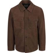 Trainingsjack Suitable Jacket Suede Bruin