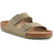 Slippers Birkenstock Rivet Logo Vegan Canvas Faded Khaki 1023958