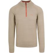 Sweater New Zealand Auckland NZA Half Zip Trui Waitaki Beige