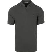 T-shirt No Excess Poloshirt Riva Solid Antraciet