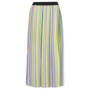 Rok Karl Lagerfeld stripe pleated skirt