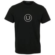 T-shirt Korte Mouw Fred Perry Circle Branding T-Shirt