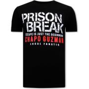 T-shirt Korte Mouw Local Fanatic Chapo Guzman Prison Break
