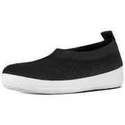 Ballerina's FitFlop ÜBERKNIT TM SLIP-ON BALLERINA WITH BOW BLACK CO