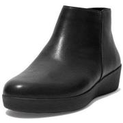 Enkellaarzen FitFlop SUMI LEATHER ANKLE BOOTS ALL BLACK