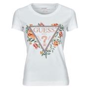 T-shirt Korte Mouw Guess TRIANGLE FLOWERS