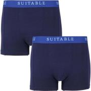 Boxers Suitable Bamboe Boxershorts 2-Pack Navy