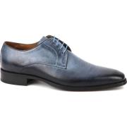 Mocassins Suitable Leren Herenschoen Derby Print Blauw