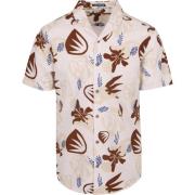 Overhemd Lange Mouw No Excess Short Sleeve Overhemd Seersucker Beige