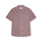 Overhemd Lange Mouw Revolution Terry Cuban Shirt S/S - Purple