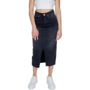 Rok Vero Moda VMVERI HR CALF DENIM SKIRT GA MIX NOOS 10295731