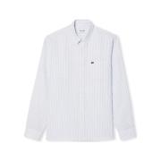Overhemd Lange Mouw Lacoste Shirt CH6985 - Blue/Blanc
