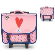 Schooltas Pol Fox CARTABLE 38 CM HEART A ROULETTES