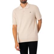 Polo Shirt Korte Mouw Gant Gestructureerd katoenen poloshirt