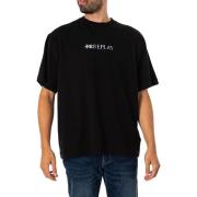 T-shirt Korte Mouw Replay Grafisch T-Shirt Met Logo Op De Achterkant